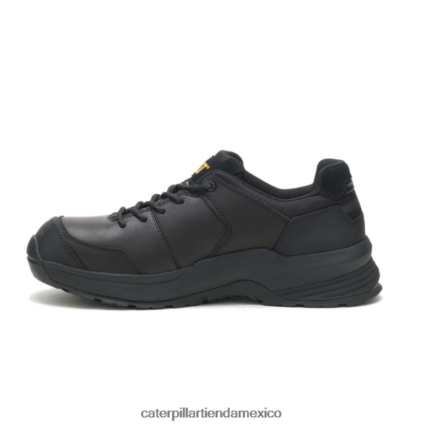 hombres Zapato de trabajo con punta de material compuesto de cuero aerodinámico 2.0 Caterpillar negro ZXJB4H94 | zapatos de trabajo