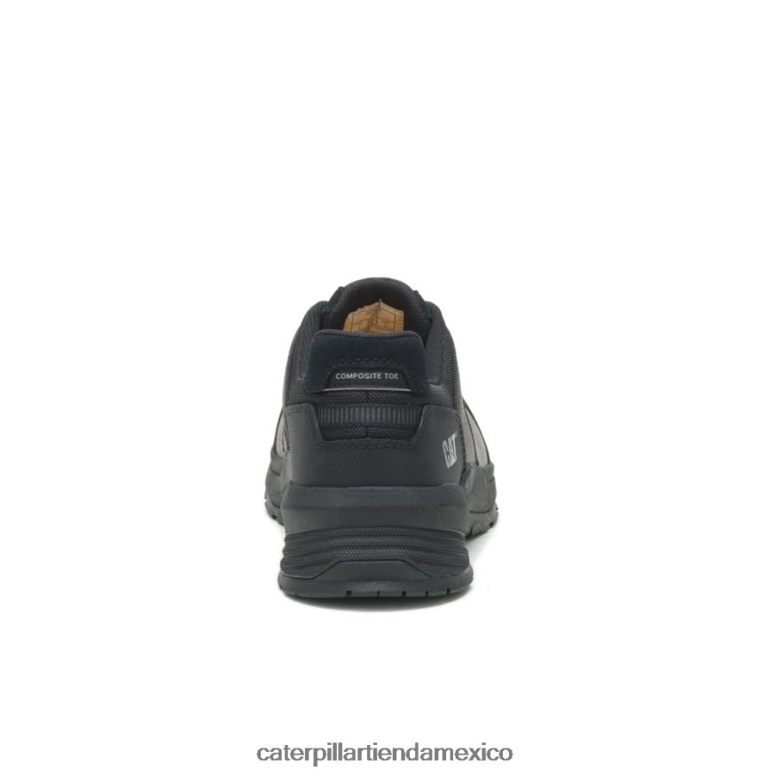 hombres Zapato de trabajo con punta de material compuesto de cuero aerodinámico 2.0 Caterpillar negro ZXJB4H94 | zapatos de trabajo