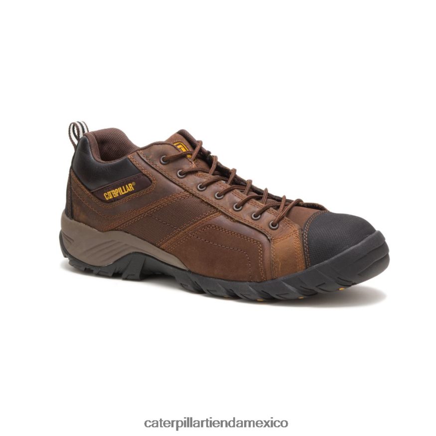 hombres zapato de trabajo con punta de material compuesto de argón Caterpillar marron oscuro ZXJB4H89 | zapatos de trabajo