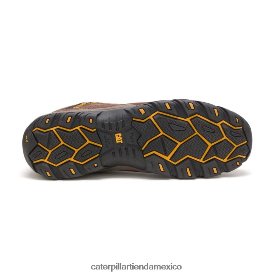 hombres zapato de trabajo con punta de material compuesto de argón Caterpillar marron oscuro ZXJB4H89 | zapatos de trabajo