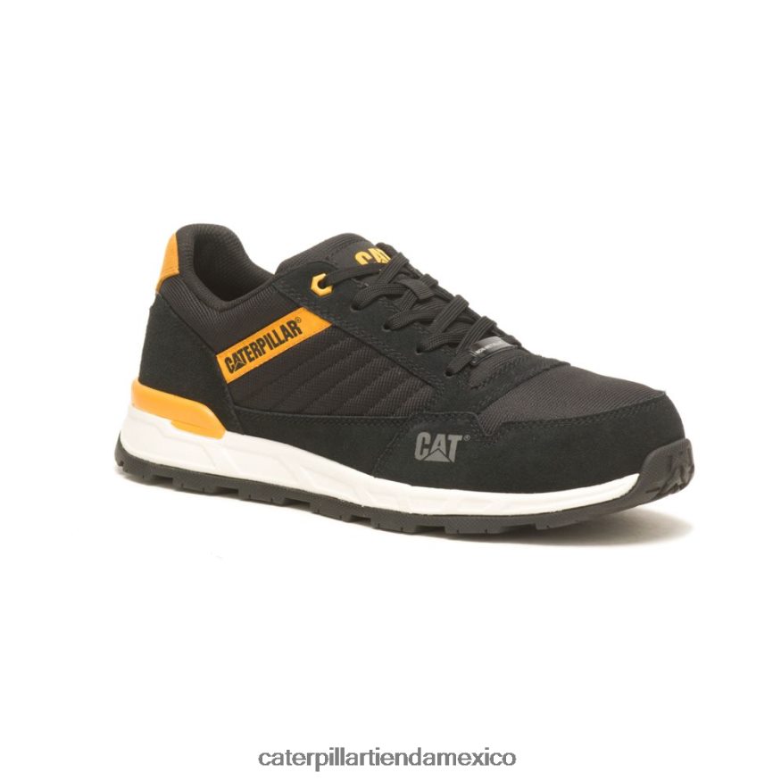 hombres zapato de trabajo con punta de material compuesto venward Caterpillar negro/amarillo gato ZXJB4H85 | zapatos de trabajo