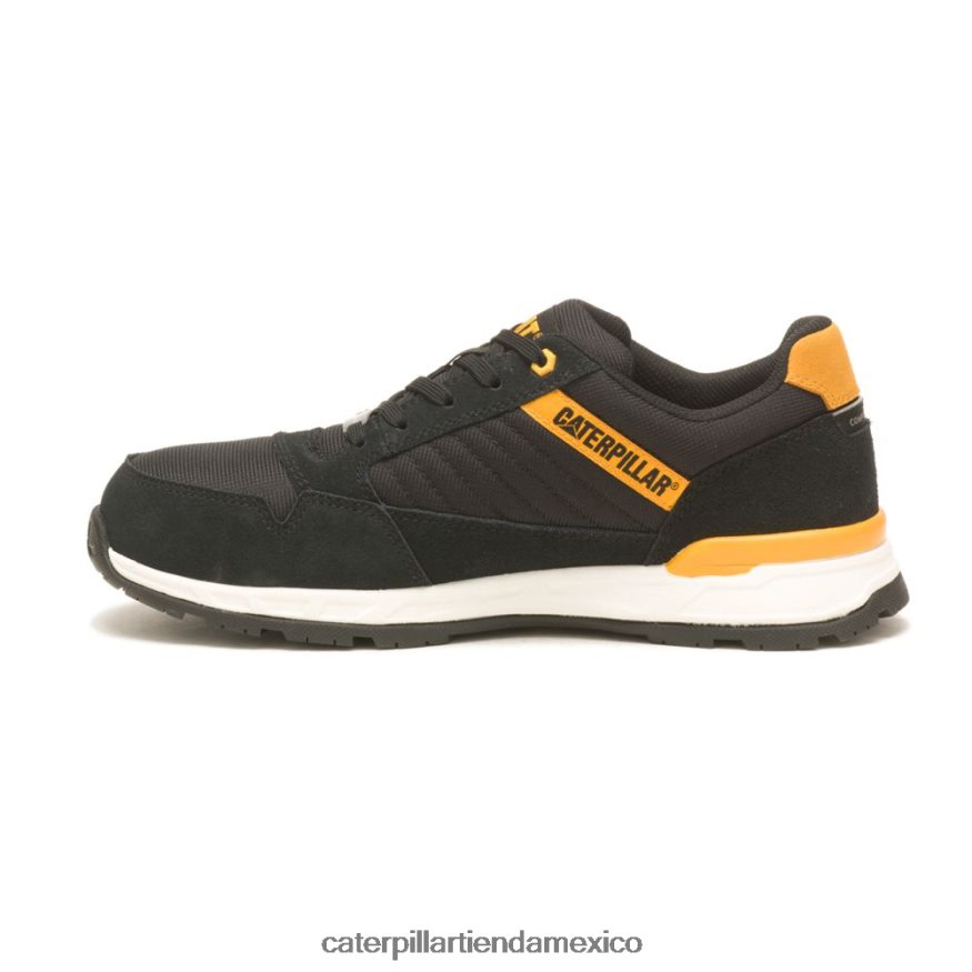 hombres zapato de trabajo con punta de material compuesto venward Caterpillar negro/amarillo gato ZXJB4H85 | zapatos de trabajo