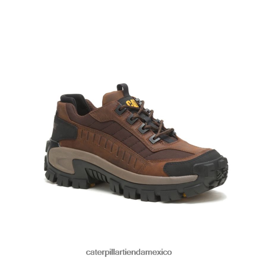 hombres zapato de trabajo invasor con punta de acero Caterpillar marron oscuro ZXJB4H79 | zapatos de trabajo