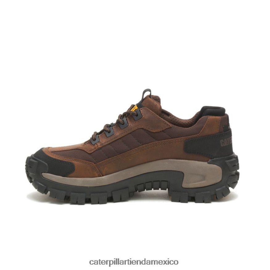 hombres zapato de trabajo invasor con punta de acero Caterpillar marron oscuro ZXJB4H79 | zapatos de trabajo