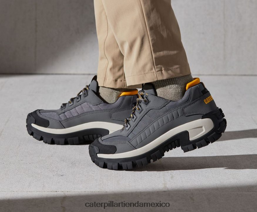 hombres zapato de trabajo invasor con punta de acero Caterpillar marron oscuro ZXJB4H79 | zapatos de trabajo