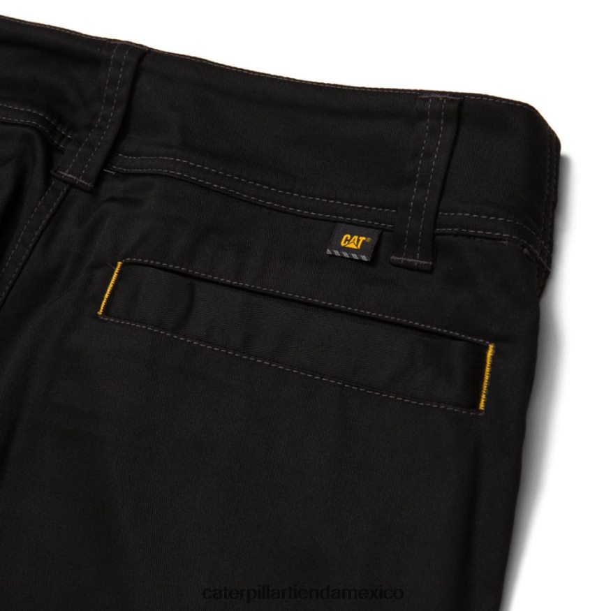 hombres pantalón flexible del operador Caterpillar negro ZXJB4H245 | fondos