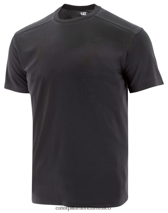 hombres camiseta de manga corta coolmax Caterpillar negro ZXJB4H218 | tops y ropa de abrigo