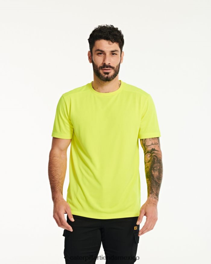 hombres camiseta de manga corta coolmax Caterpillar negro ZXJB4H218 | tops y ropa de abrigo