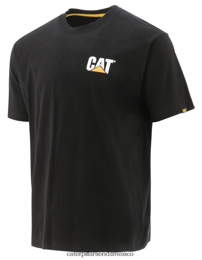 hombres camiseta de marca registrada Caterpillar negro ZXJB4H212 | tops y ropa de abrigo
