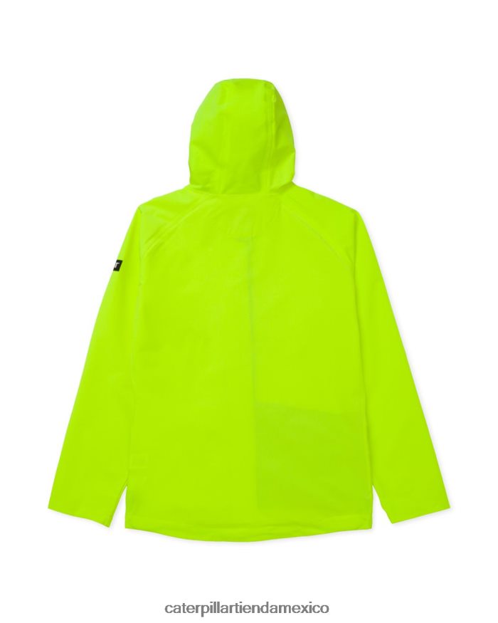 hombres chaqueta de lluvia esencial Caterpillar amarillo de alta visibilidad ZXJB4H114 | tops y ropa de abrigo