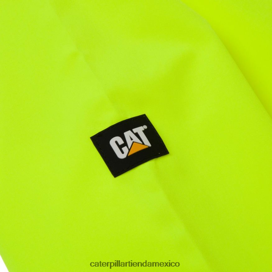 hombres chaqueta de lluvia esencial Caterpillar amarillo de alta visibilidad ZXJB4H114 | tops y ropa de abrigo