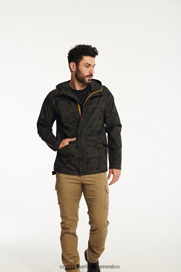 hombres chaqueta de lluvia esencial Caterpillar camuflaje nocturno ZXJB4H112 | tops y ropa de abrigo