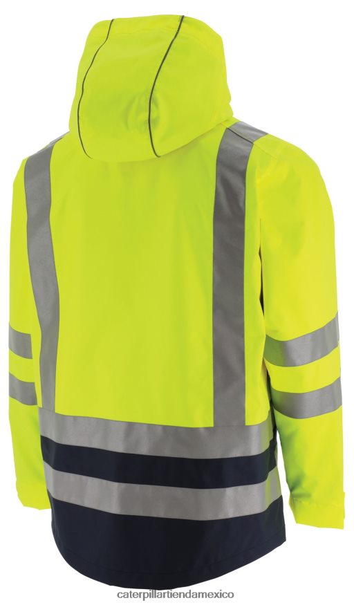 hombres impermeable de alta visibilidad Caterpillar amarillo de alta visibilidad ZXJB4H220 | tops y ropa de abrigo