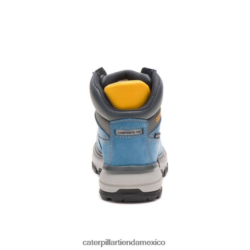 mujer Bota de trabajo impermeable con punta de compuesto de carbono para excavadoras Superlite Caterpillar Cielo azul ZXJB4H269 | botas de trabajo