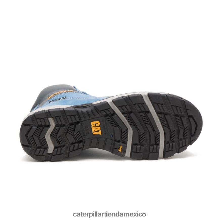 mujer Bota de trabajo impermeable con punta de compuesto de carbono para excavadoras Superlite Caterpillar Cielo azul ZXJB4H269 | botas de trabajo