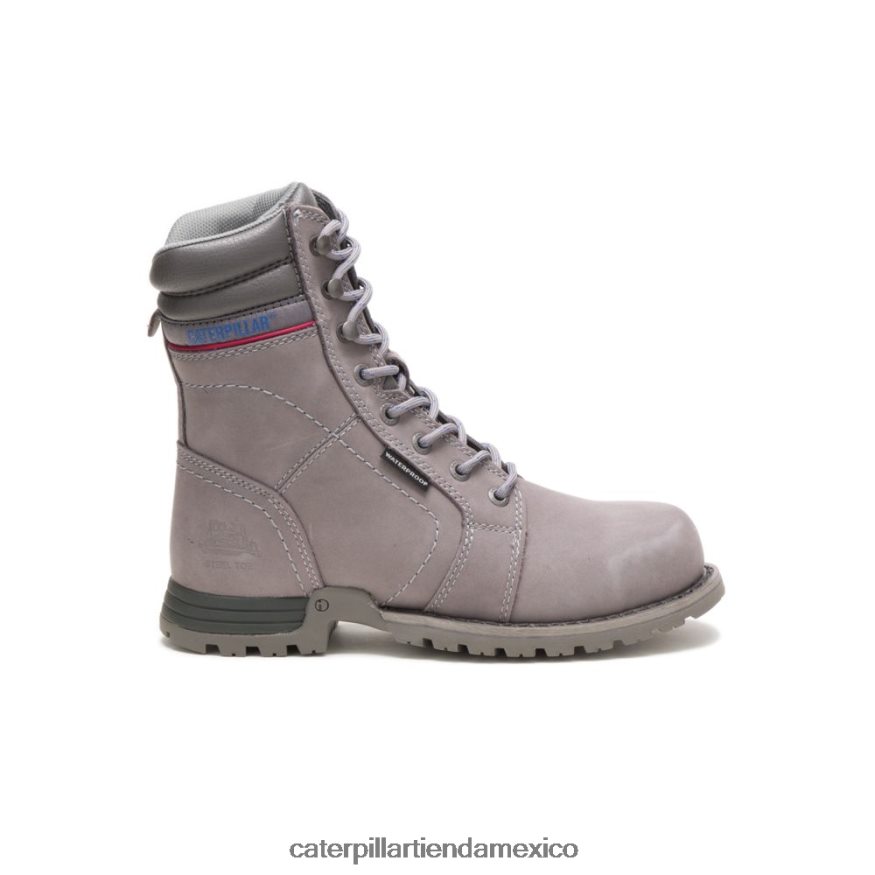 mujer bota de trabajo impermeable con punta de acero echo Caterpillar gris escarcha ZXJB4H263 | botas de trabajo