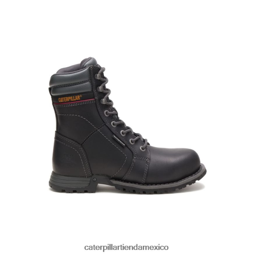 mujer bota de trabajo impermeable con punta de acero echo Caterpillar negro ZXJB4H262 | botas de trabajo