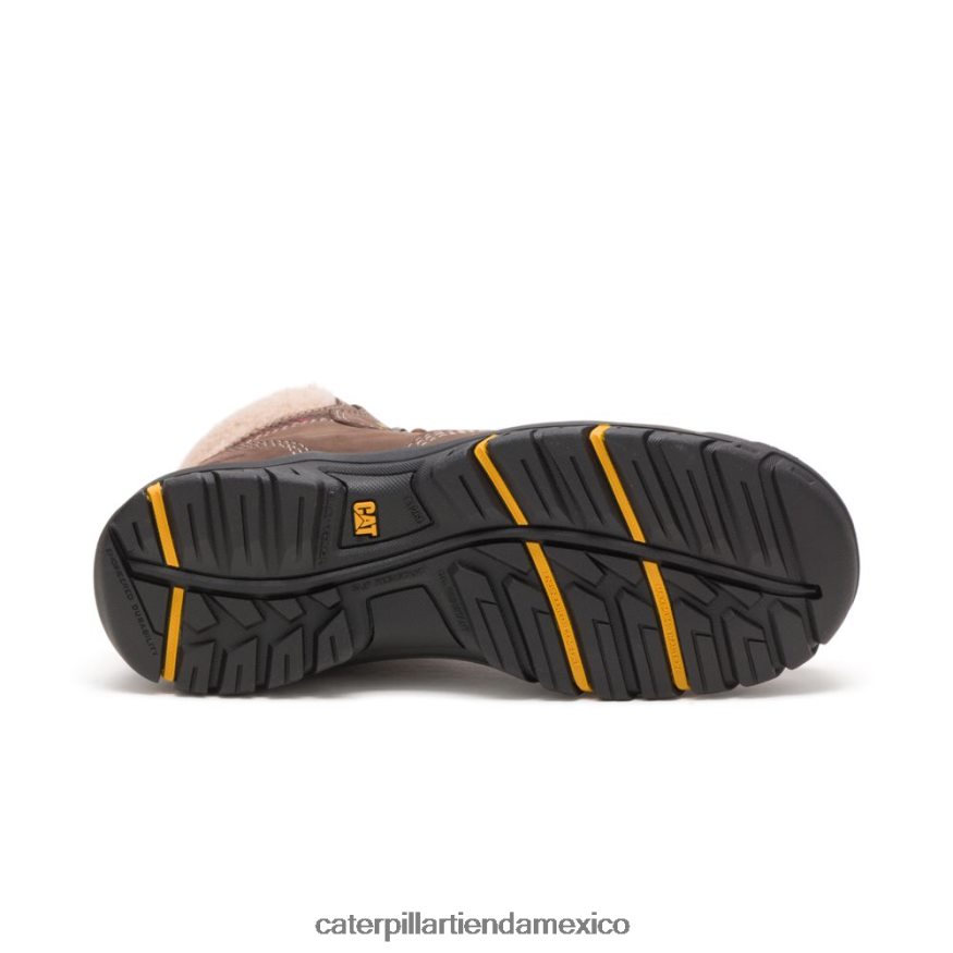mujer bota de trabajo tess con punta de acero Caterpillar chocolate ZXJB4H271 | botas de trabajo