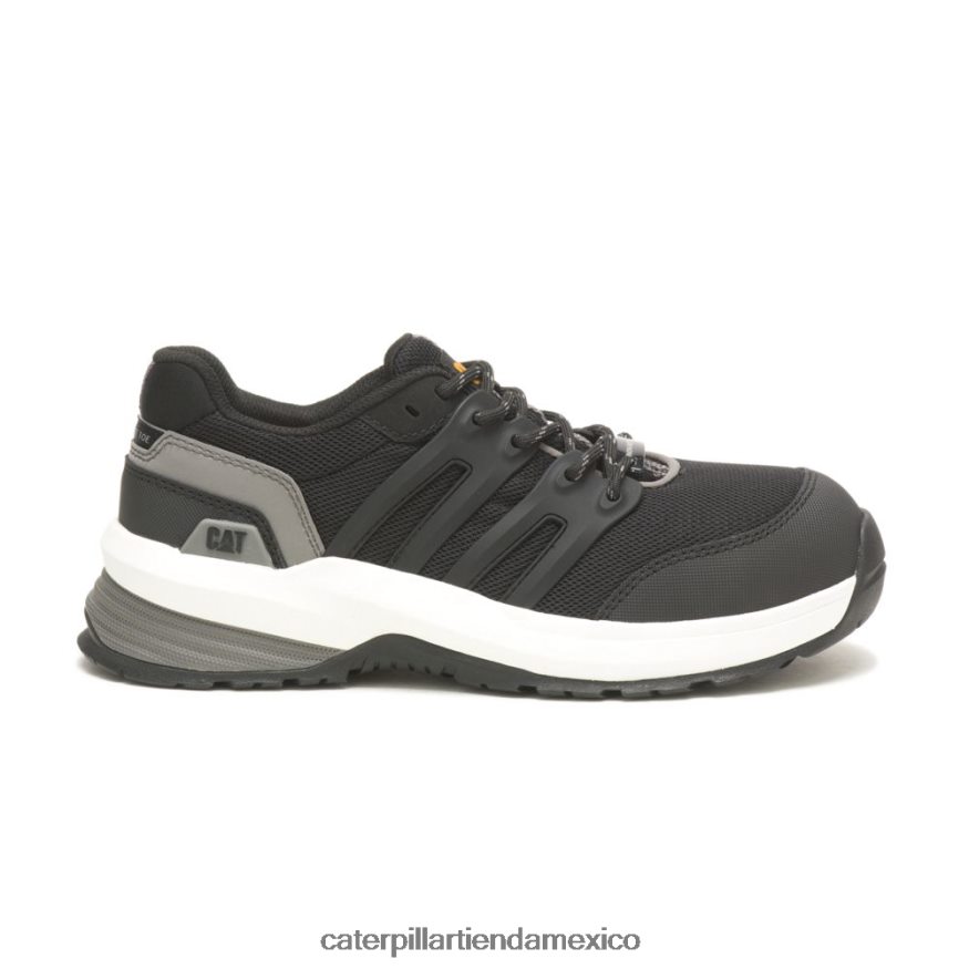 mujer Zapato de trabajo con punta de material compuesto aerodinámico 2.0 Caterpillar carbón negro/medio ZXJB4H297 | zapatos de trabajo