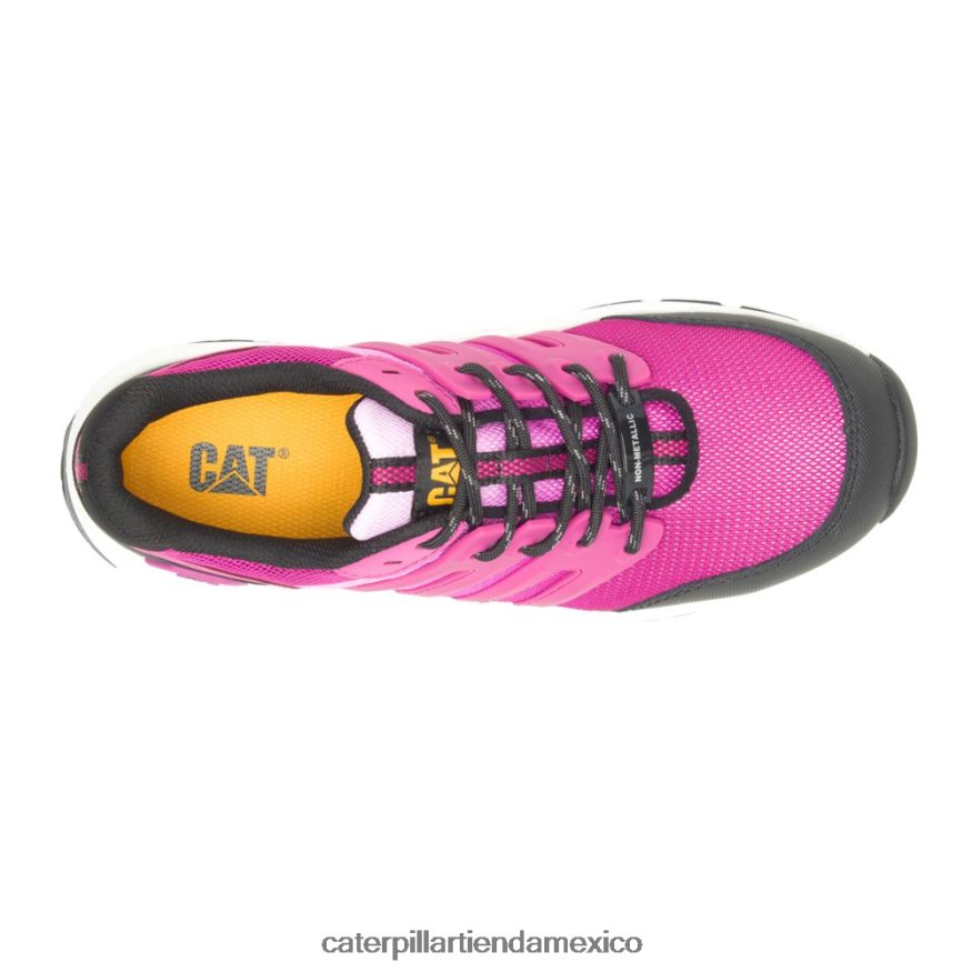 mujer Zapato de trabajo con punta de material compuesto aerodinámico 2.0 Caterpillar fiesta fucsia ZXJB4H298 | zapatos de trabajo