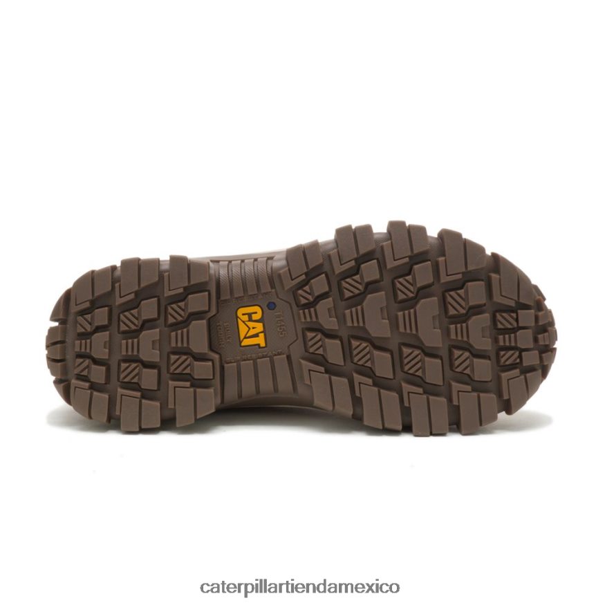 mujer zapato de trabajo invasor con punta de acero Caterpillar azúcar moreno/bronceado ZXJB4H286 | zapatos de trabajo