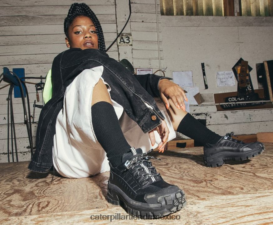 mujer zapato de trabajo invasor con punta de acero Caterpillar azúcar moreno/bronceado ZXJB4H286 | zapatos de trabajo