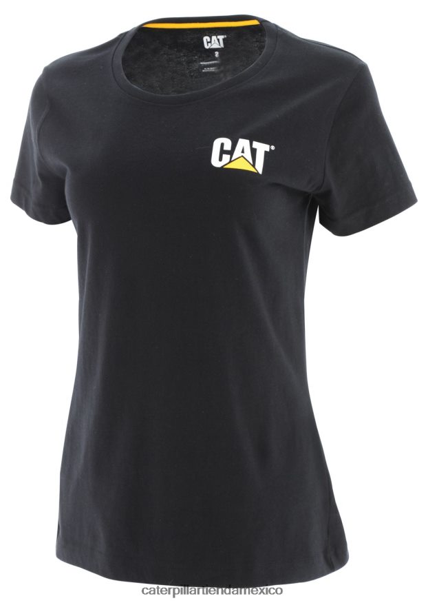 mujer camiseta de marca registrada Caterpillar negro ZXJB4H311 | tops y ropa de abrigo