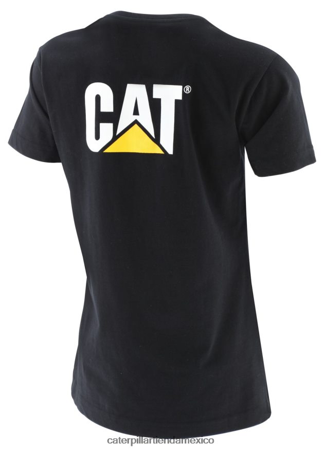mujer camiseta de marca registrada Caterpillar negro ZXJB4H311 | tops y ropa de abrigo