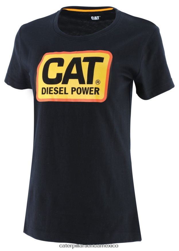 mujer camiseta de potencia diesel Caterpillar negro ZXJB4H314 tops y ropa de abrigo ZXJB4H314 Caterpillar Mexico oficial Caterpillar Mexico zapatos Pantalones Caterpillar Mexico a precio barato