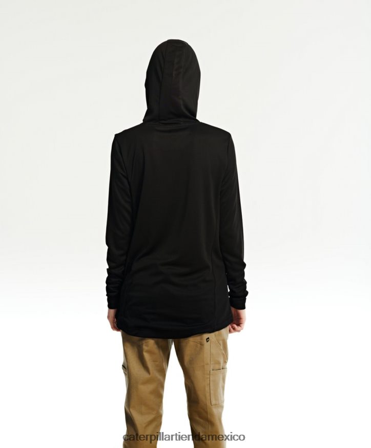 mujer coolmax ligero sudadera con capucha Caterpillar negro ZXJB4H323 | tops y ropa de abrigo